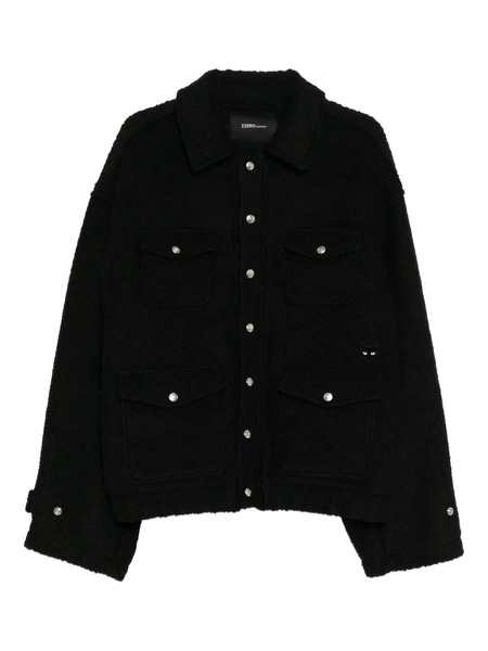  Songzio Panther-embroidered Boucle Jacket - Black 