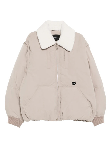  Songzio Panther-embroidered Down Jacket - Neutrals 