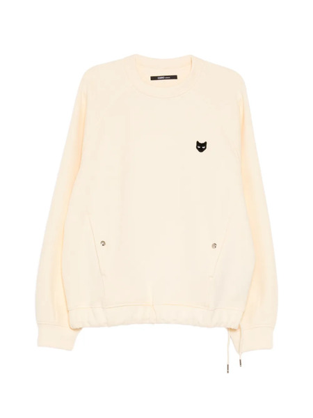  Songzio Panther-embroidered Sweatshirt - Neutrals 