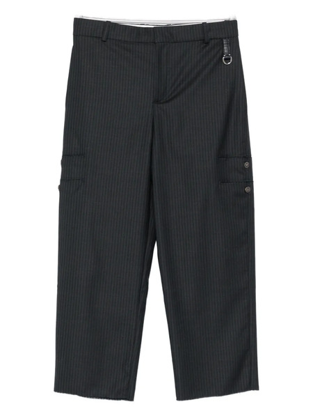  Sonia Carrasco Pinstripe Welt-pocket Trousers - Grey 