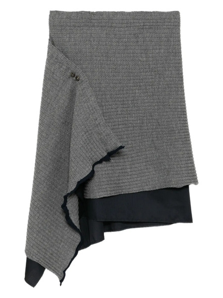  Sonia Carrasco Wool Skirt - Grey 