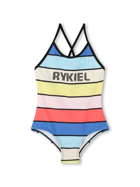  Sonia Rykiel Enfant Logo-embellished Swimsuit - Blue 