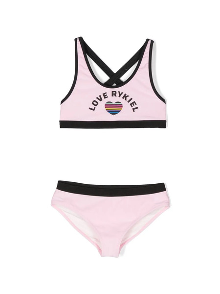  Sonia Rykiel Enfant Logo-print Bikini Set - Pink 
