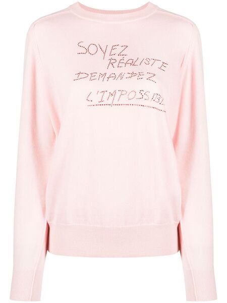  Sonia Rykiel Rhinestone-embellished Jumper - Pink 