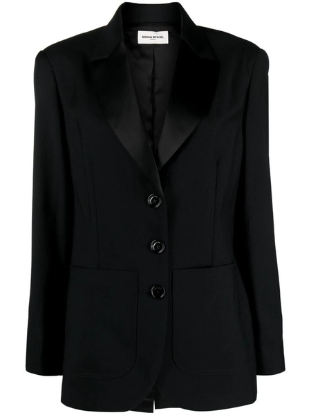  Sonia Rykiel Wool Single-breasted Blazer - Black 