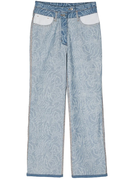  Sonia Rykiel Zebra High-rise Flared Jeans - Blue 