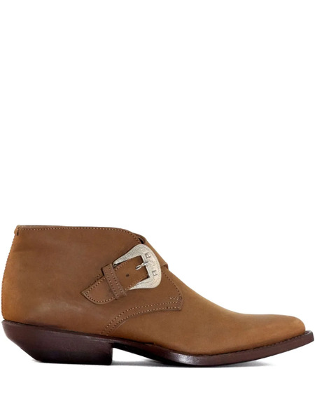  Sonora 30mm Buckle-fastening Suede Boots - Brown 