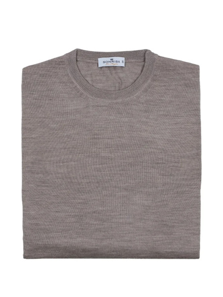  Sonrisa Crew-neck Wool Sweater - Brown 