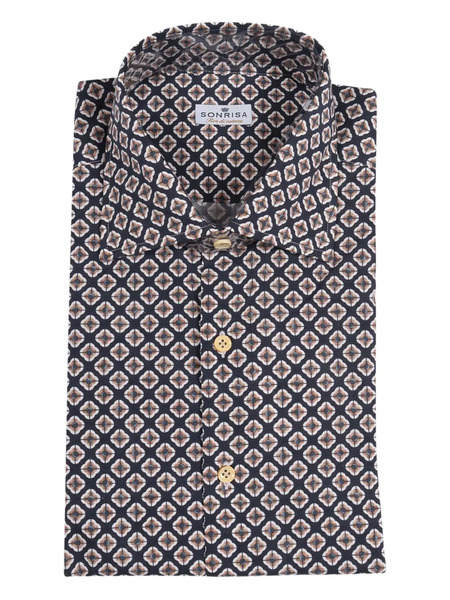  Sonrisa Patterned Shirt - Blue 