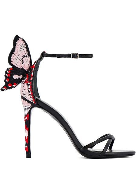  Sophia Webster Butterfly Heel Sandals - Black 