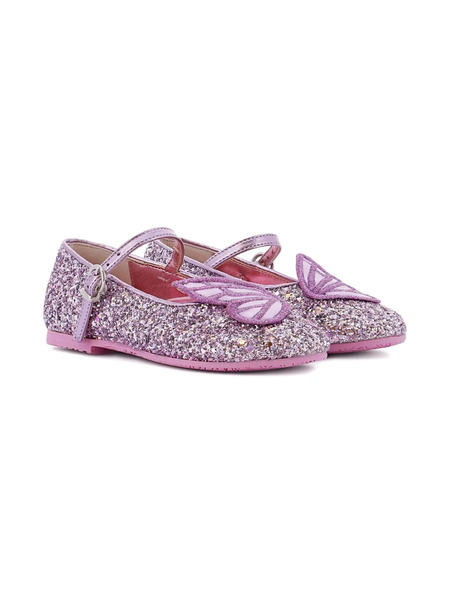  Sophia Webster Mini Butterfly Ballerinas - Purple 