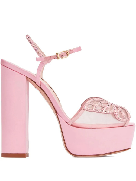  Sophia Webster 130mm Farfalla Sandals - Pink 