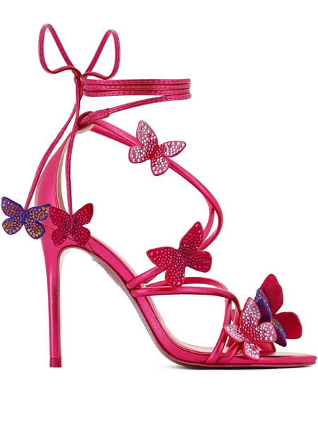  Sophia Webster Vanessa Butterfly Heeled Sandals - Pink 