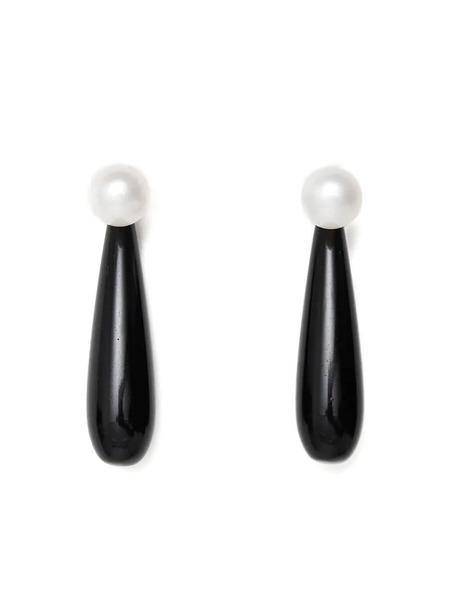  Sophie Buhai Sterling Silver Small Angeline Onyx Earrings 