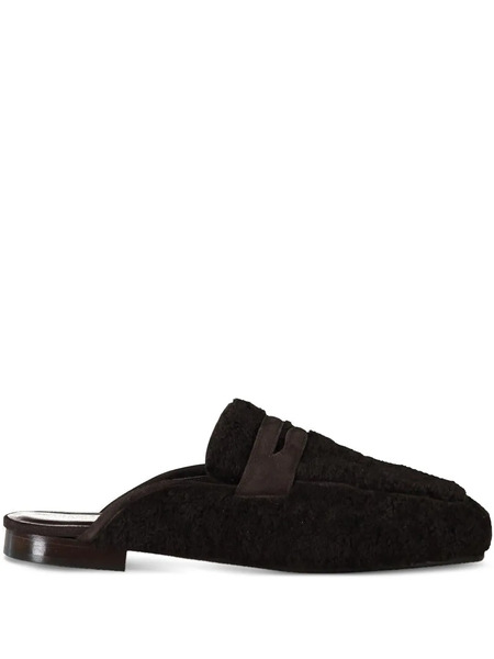  Sophique Riviera Penny-strap Flat Mules - Brown 