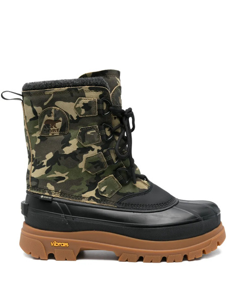  Sorel Caribou Camouflage Lace-up Boots - Green 