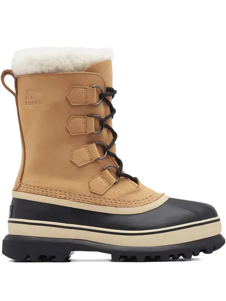  Sorel Caribou Leather Snow Boots - Neutrals 