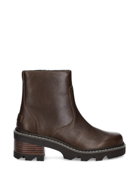  Sorel Joan Block-heel Side-zip Boots - Brown 