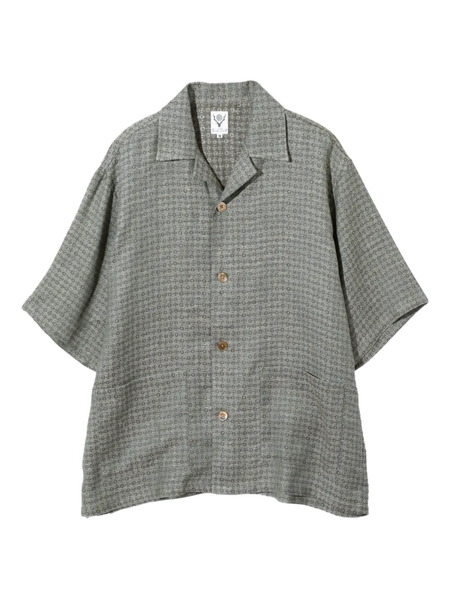  South2 West8 Cabana Revere-collar Patterned Shirt - Grey 