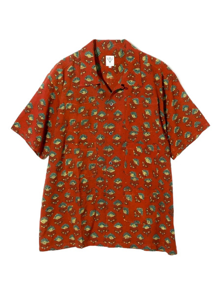  South2 West8 Front-pockets Shirt - Red 