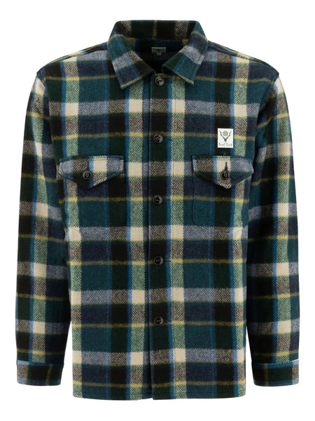  South2 West8 Plaid Pocket Shirt - Green 