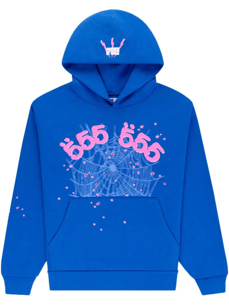  Sp5der Angel Number Hoodie - Brown 