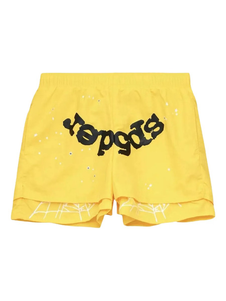  Sp5der Web Shorts - Yellow 