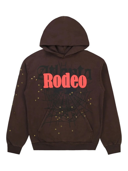  Sp5der X Travis Scott Cactus Jack Days Before Rodeo Hoodie - Brown 