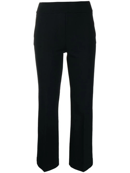  Spanx Cropped Straight-leg Trousers - Black 