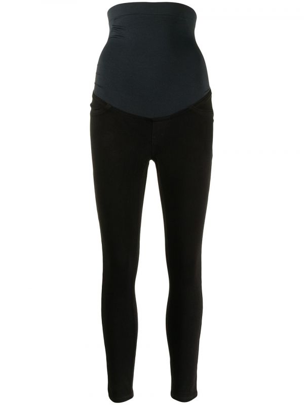  Spanx High-waisted Stretch-fit Leggings - Black 