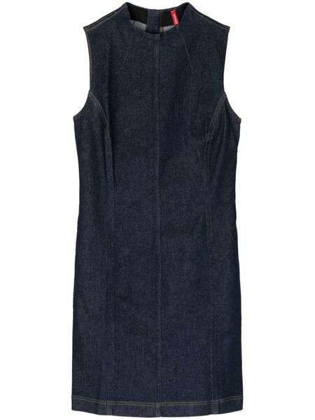  Spanx Sleeveless Denim Mini Dress - Blue 