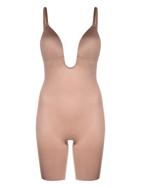  Spanx Suit Your Plunge Low-back Bodysuit - Brown 