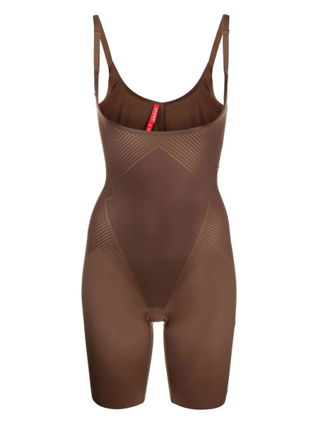  Spanx Thinstincts Open Bust Body - Brown 