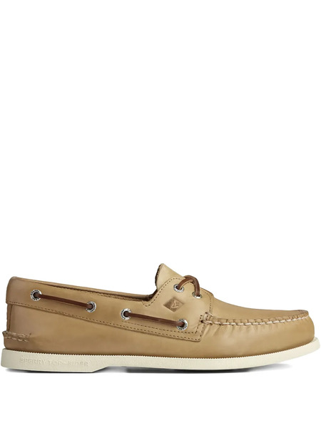 Sperry Top-sider Authentic Original Two-eyelet Leather Boat Shoes - Neutrals 