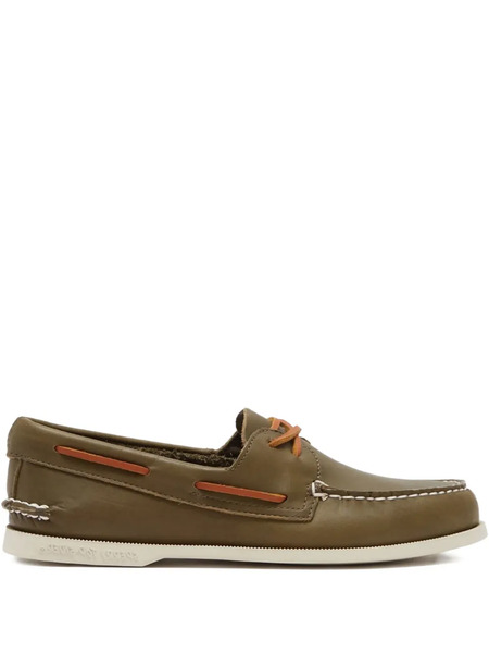  Sperry Top-sider Leather Boat Shoes - Green 