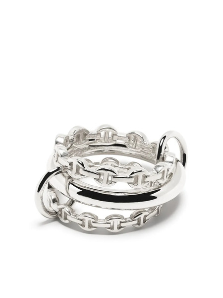  Spinelli Kilcollin X Hoorsenbuhs Microdame Sterling Silver Stack Ring 