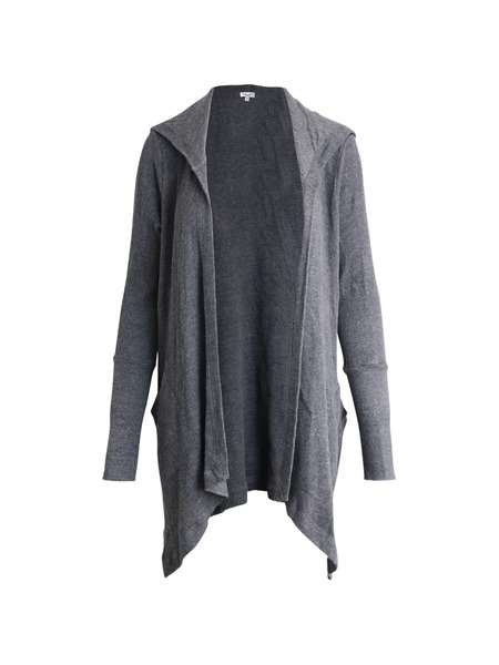  Splendid Side-pocket Hooded Cardigan - Grey 