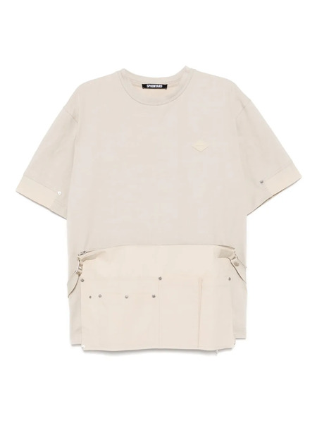  Spoonyard Detachable Layered T-shirt - Neutrals 
