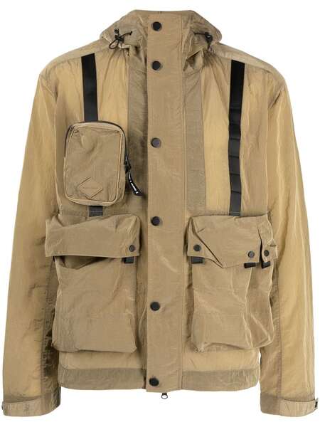  Spoonyard Lightweight Hooded Shell Jacket - Brown 