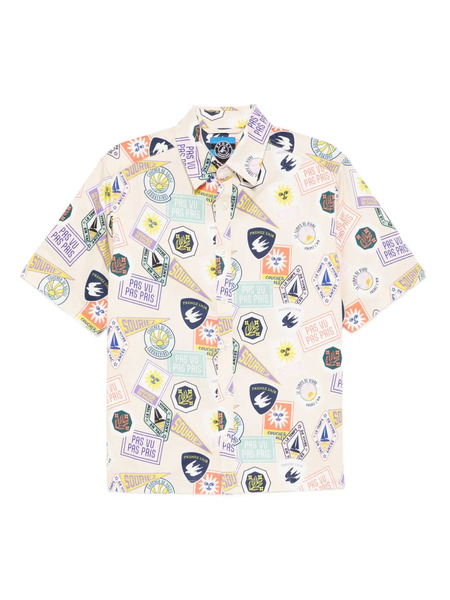  Sport B. By Agnès B. Badge-printed Shirt - Neutrals 