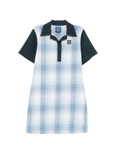  Sport B. By Agnès B. Check Panel Dress - Blue 