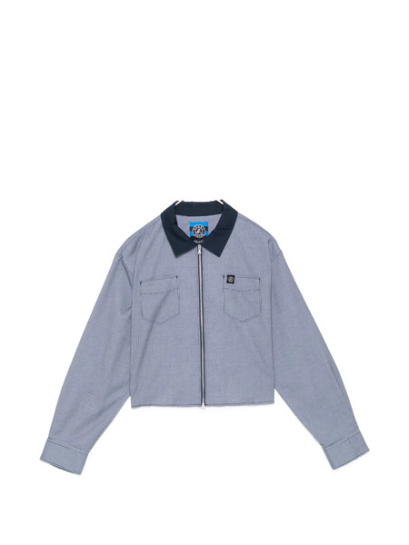  Sport B. By Agnès B. Checker Zip-fastening Shirt - Blue 