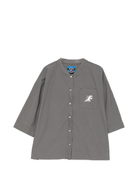  Sport B. By Agnès B. Crystal-embellished Logo Shirt - Grey 