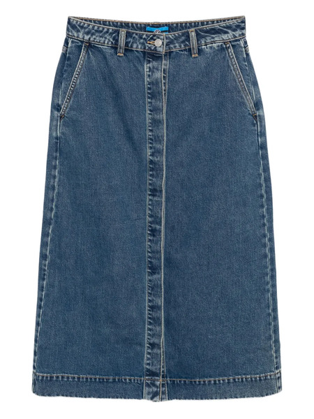  Sport B. By Agnès B. Logo-embroidered Denim Skirt - Blue 