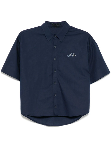  Sport B. By Agnès B. Logo-embroidered Shirt - Blue 