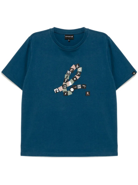  Sport B. By Agnès B. Squares-logo T-shirt - Blue 