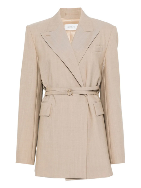  Sportmax Belted Blazer - Neutrals 