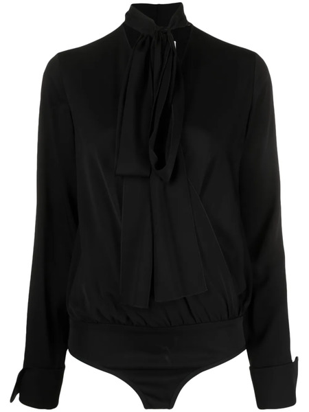  Sportmax Bow-detail Bodysuit - Black 
