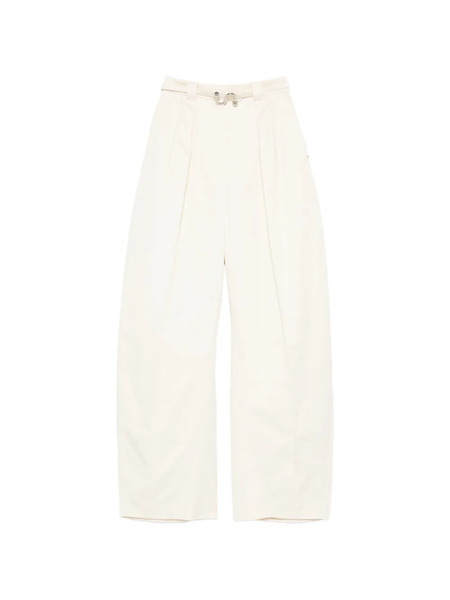  Sportmax Idoneo Belt Pleated Pallazo Pants - Neutrals 