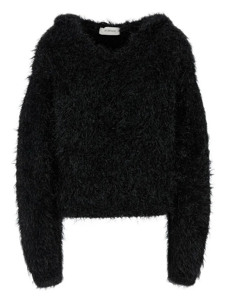  Sportmax Long-sleeve V-neck Sweater - Black 
